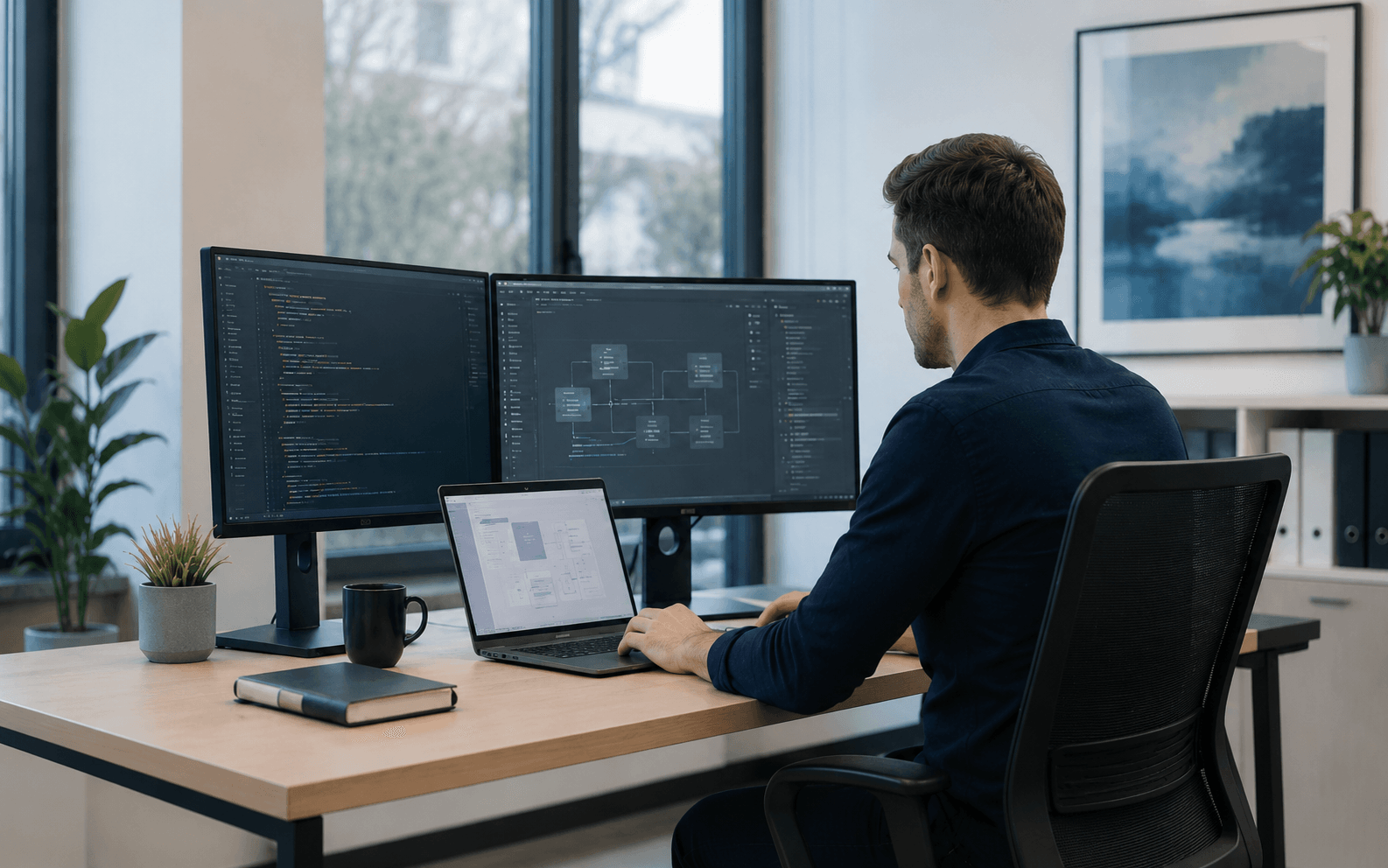 Zespół dotGrow pracujący nad technologią sklepu internetowego