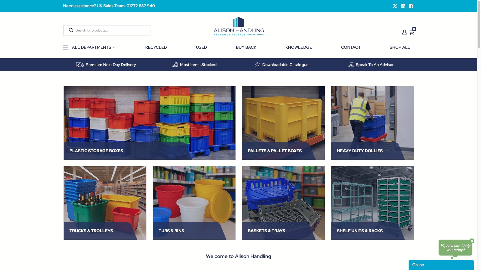 Platform homepage
