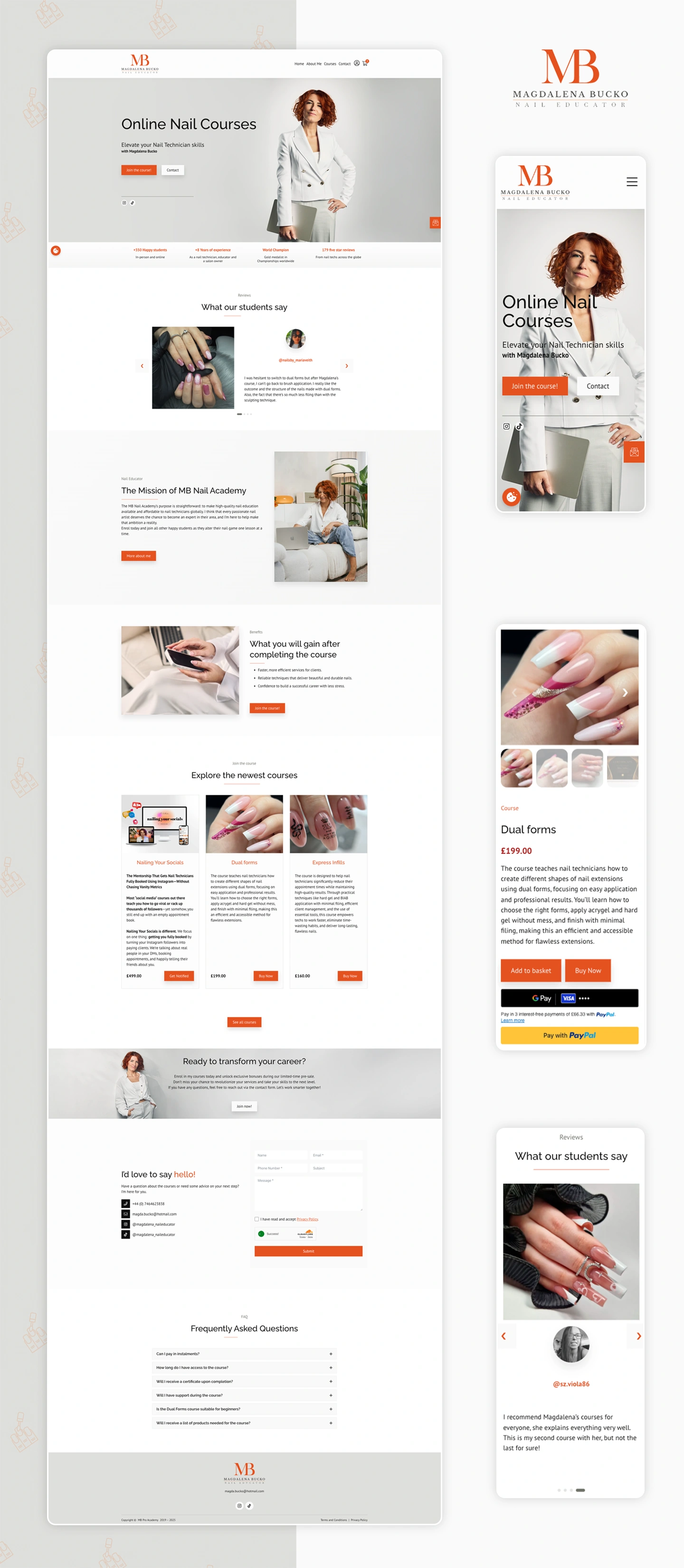 MB Nail Academy project preview