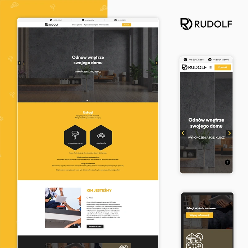 Rudolf Usługi website project